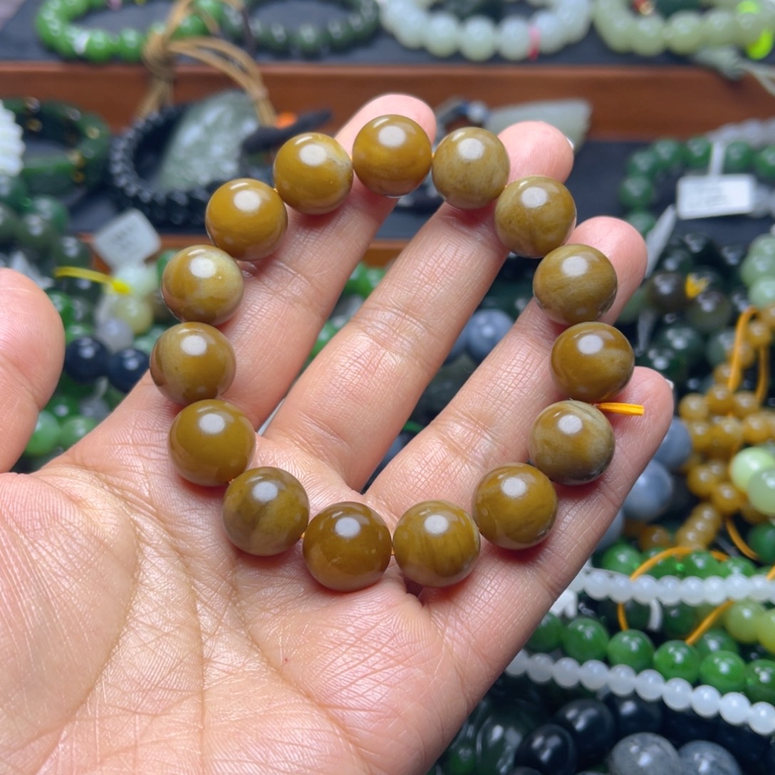 和田玉未镶嵌手链