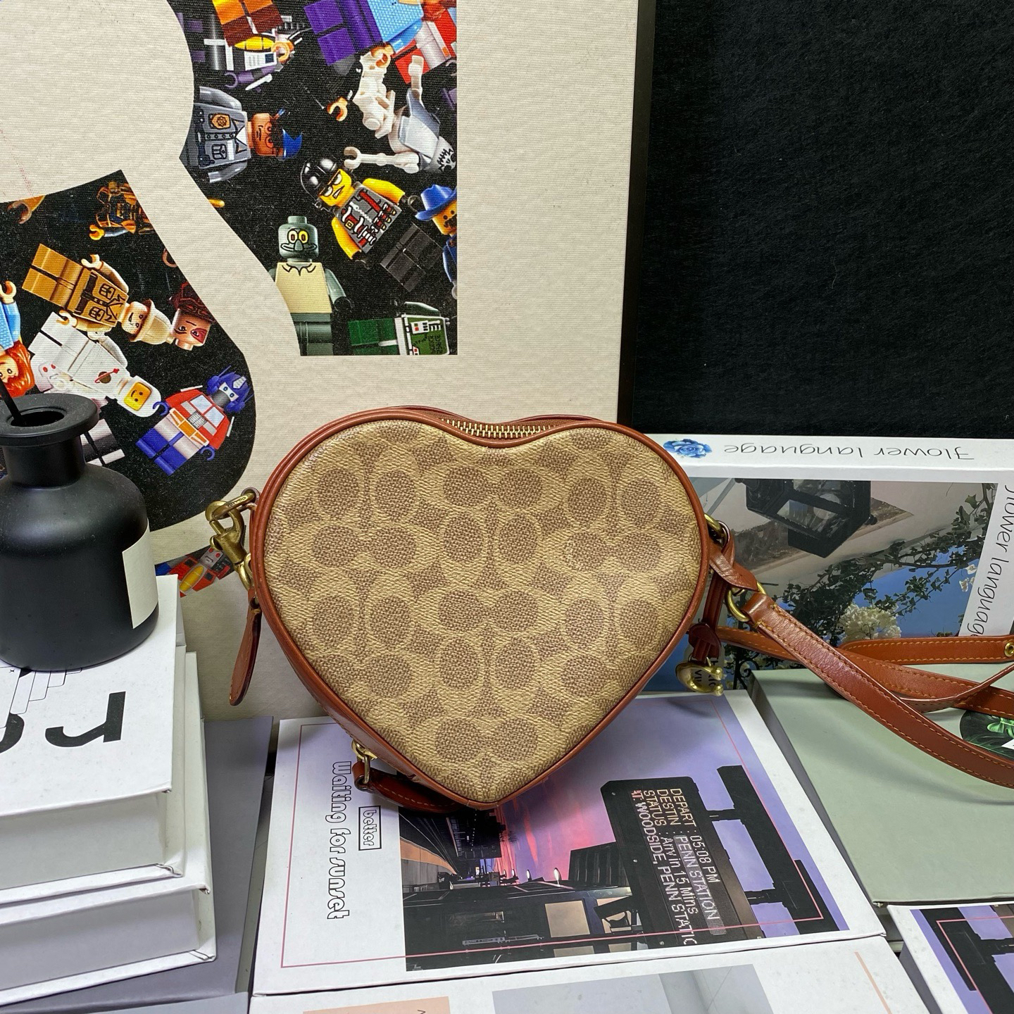 95新 COACH/蔻驰 23258斜挎包19*15