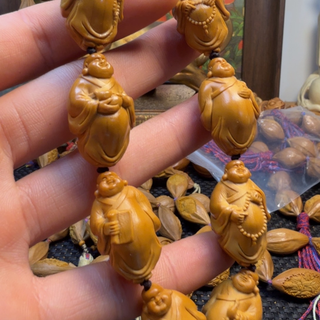 橄榄核手串/手链站立弥勒