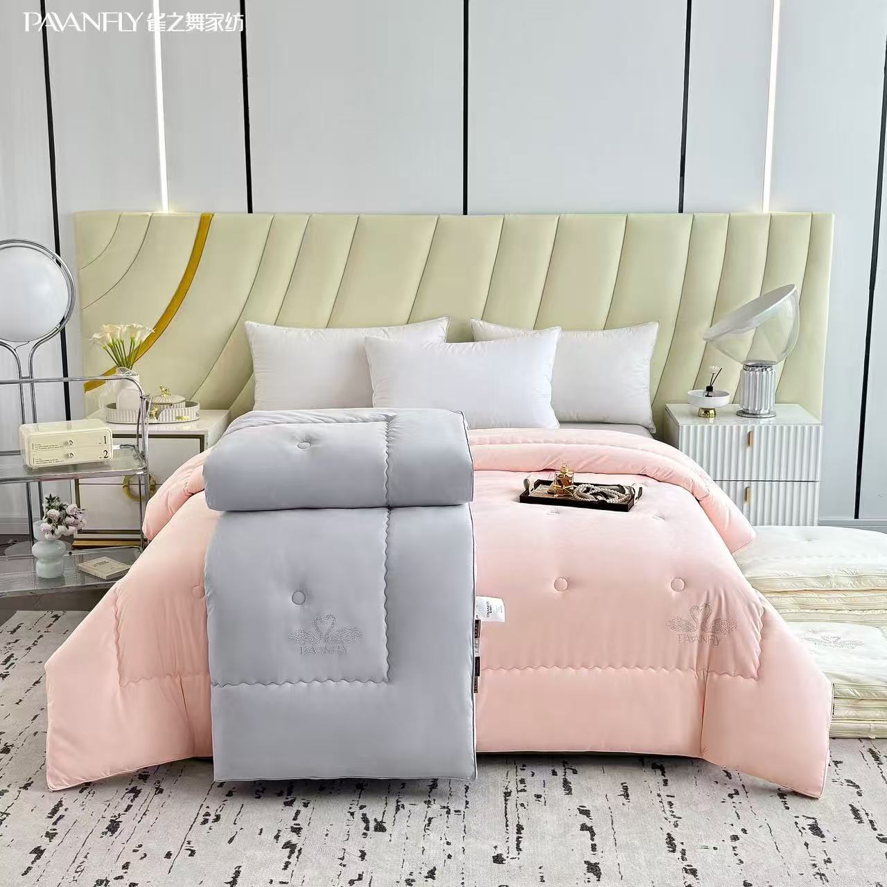 超柔一号被芯春秋冬被双胎三款仿羽绒面料