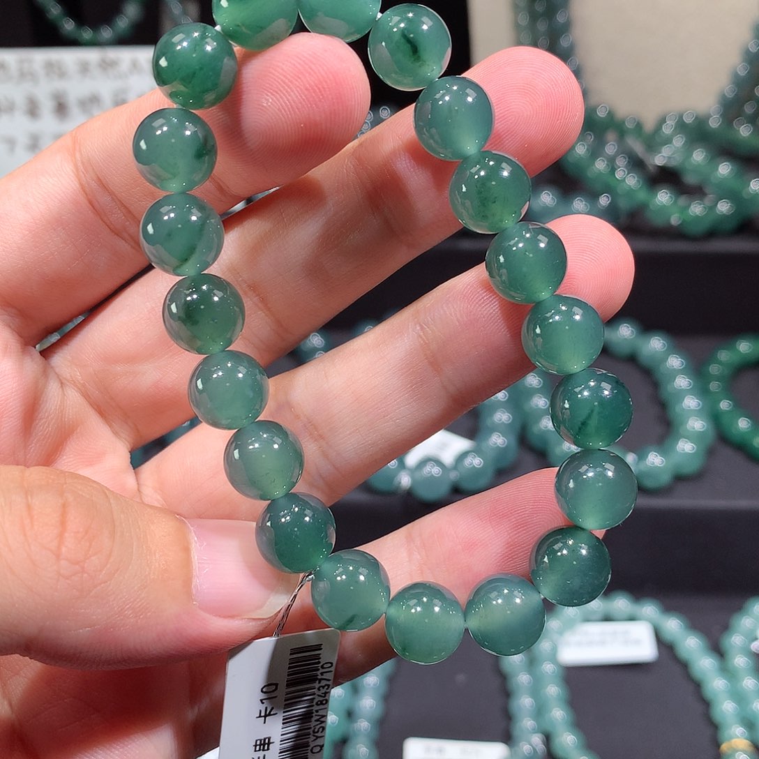 未镶嵌手链翡翠天然a货翡翠9.8