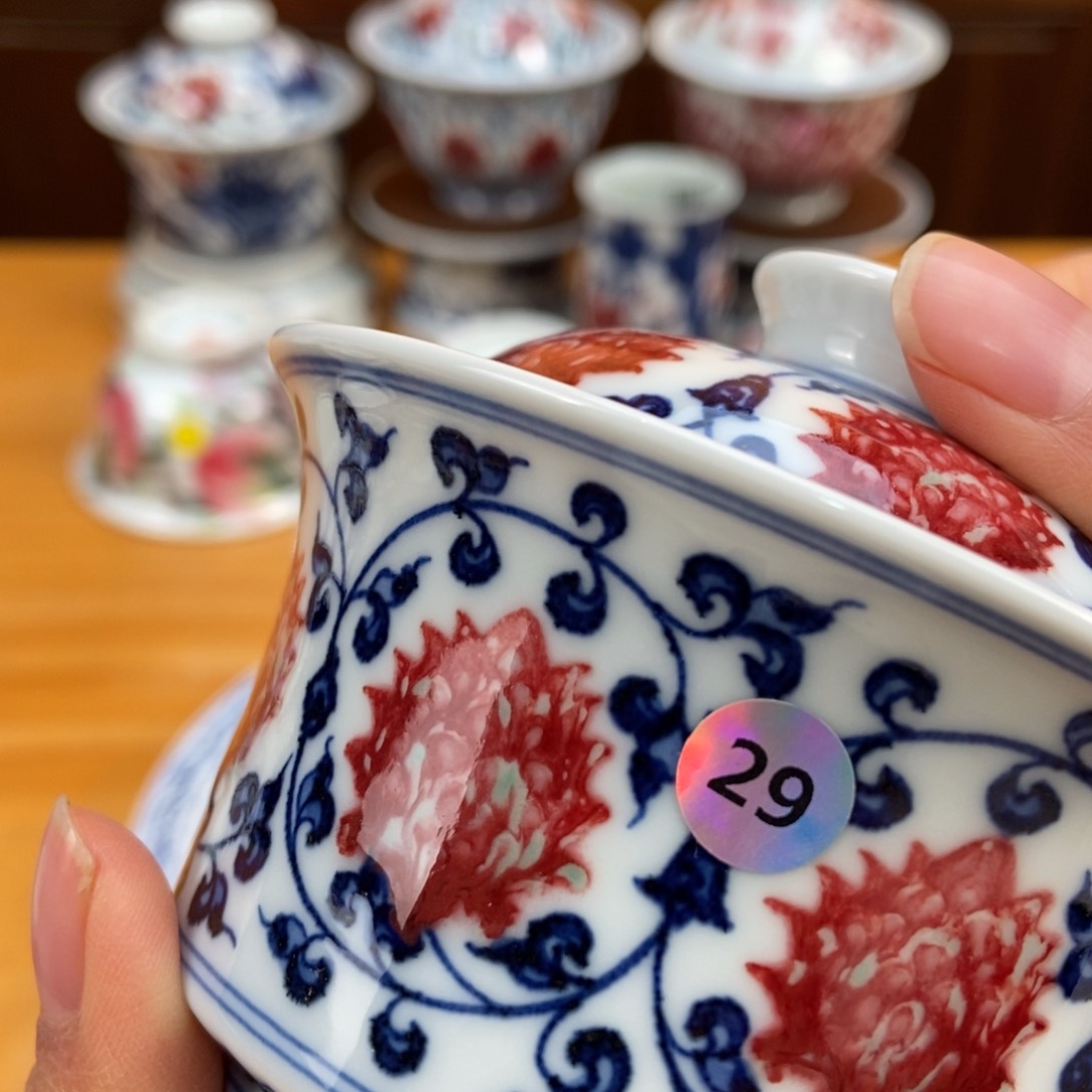 手绘现代茶具非古董