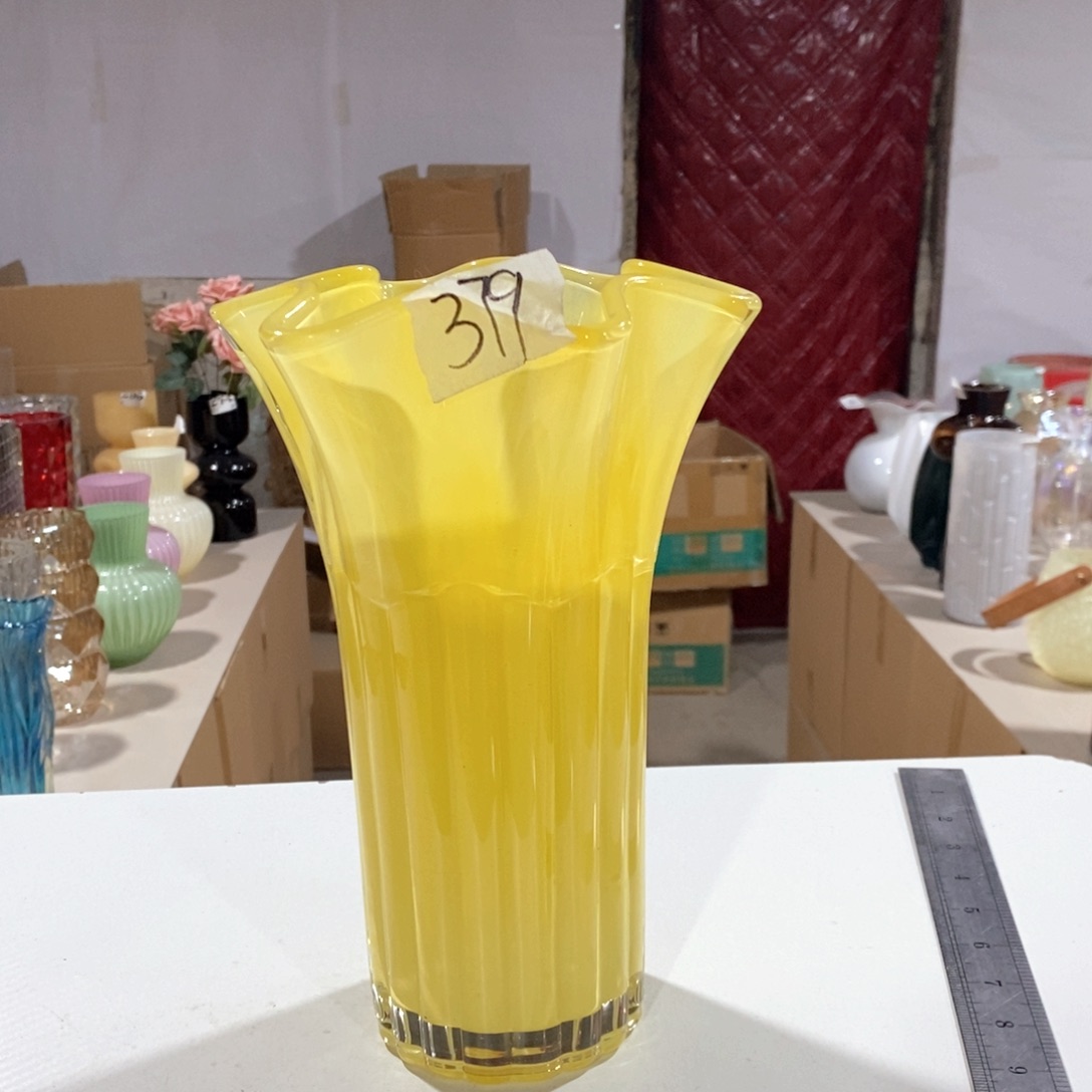 玻璃379高25口11玻璃花瓶嘎嘎好看玻璃花瓶