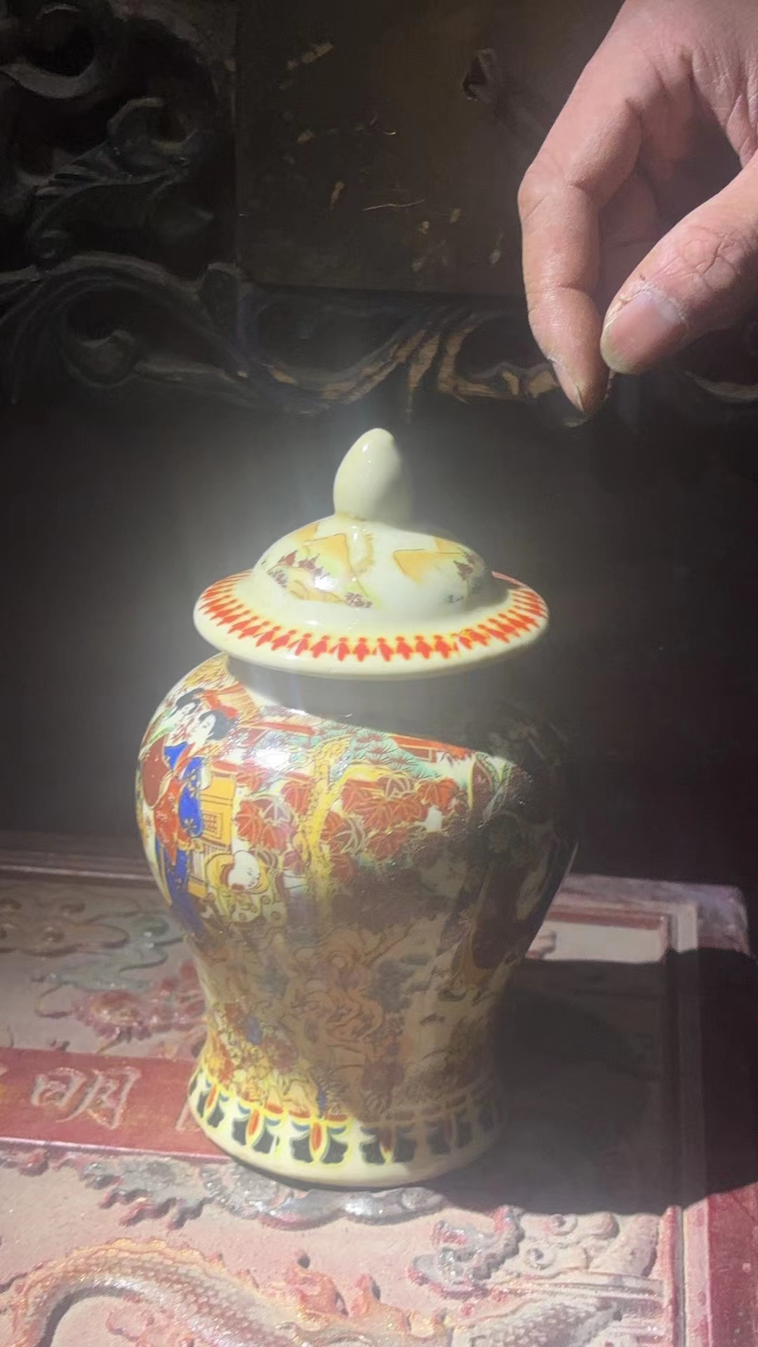 木盒1个红色将军摆件链接