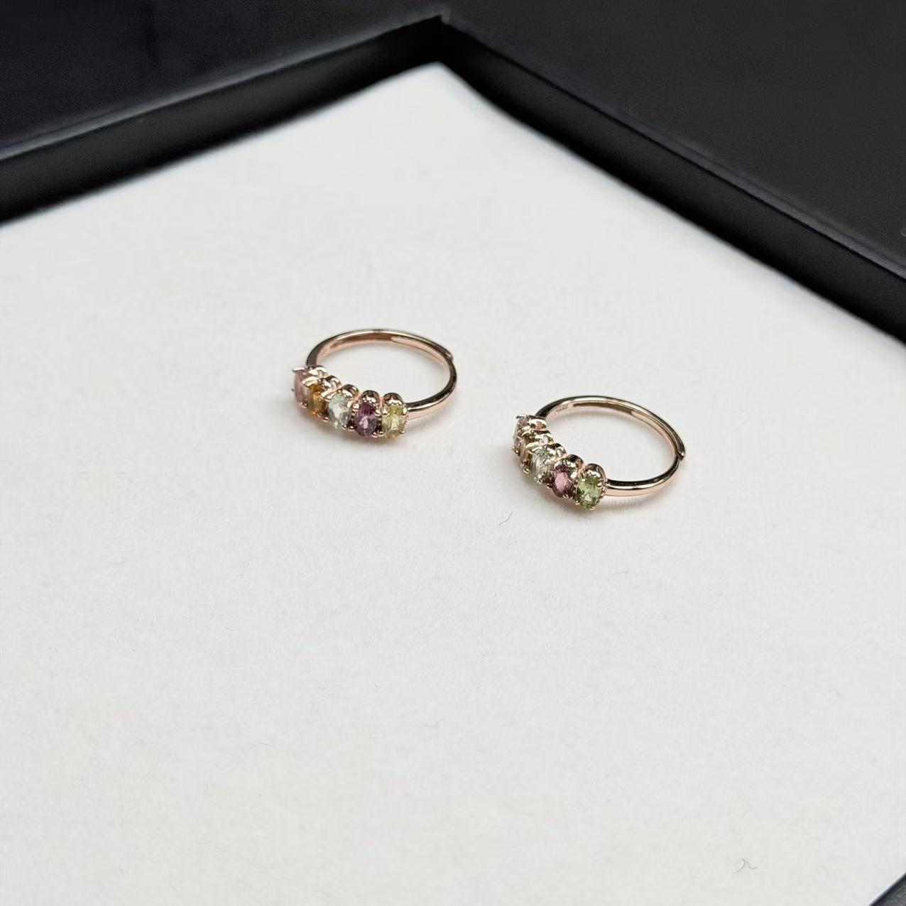 【睿泽赏宝】S925碧玺戒指 多样性发一/有瑕 5*4mm KL0200055