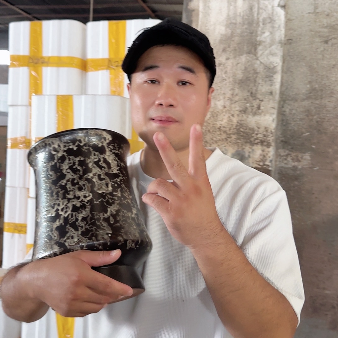 紫砂花盆杨杨花盆0827-505高30口20