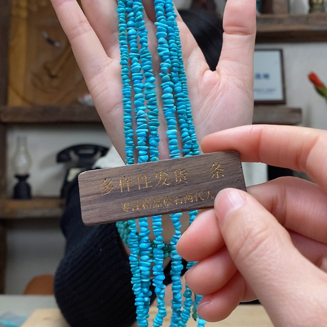 绿松石珠宝奇石银S925镶嵌