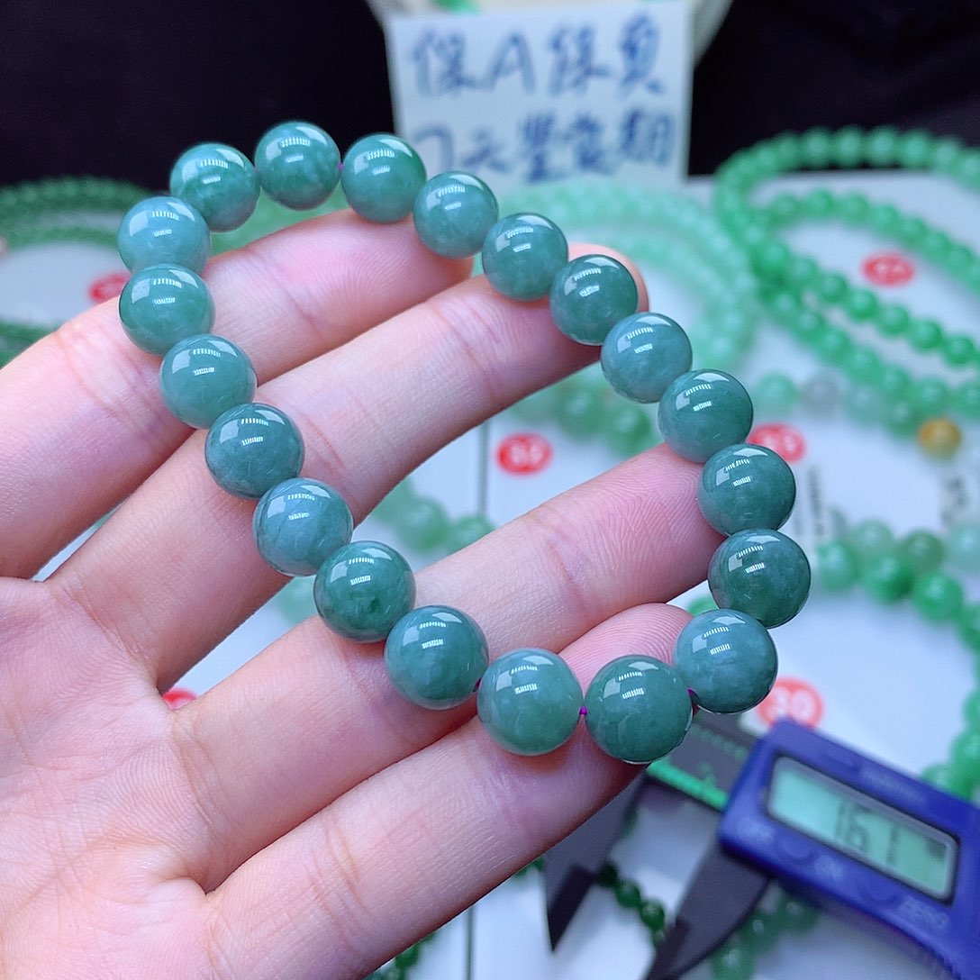 翡翠毛衣链未镶嵌