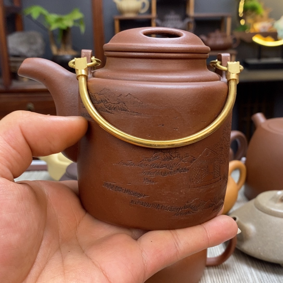 紫泥茶壶容量350毫升