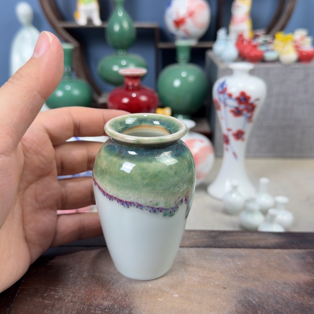 陶瓷手工小花器摆件