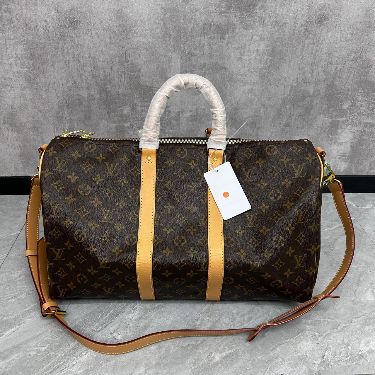 99新 LouisVuitton/路易威登 keepall45肩带款旅行袋手提包