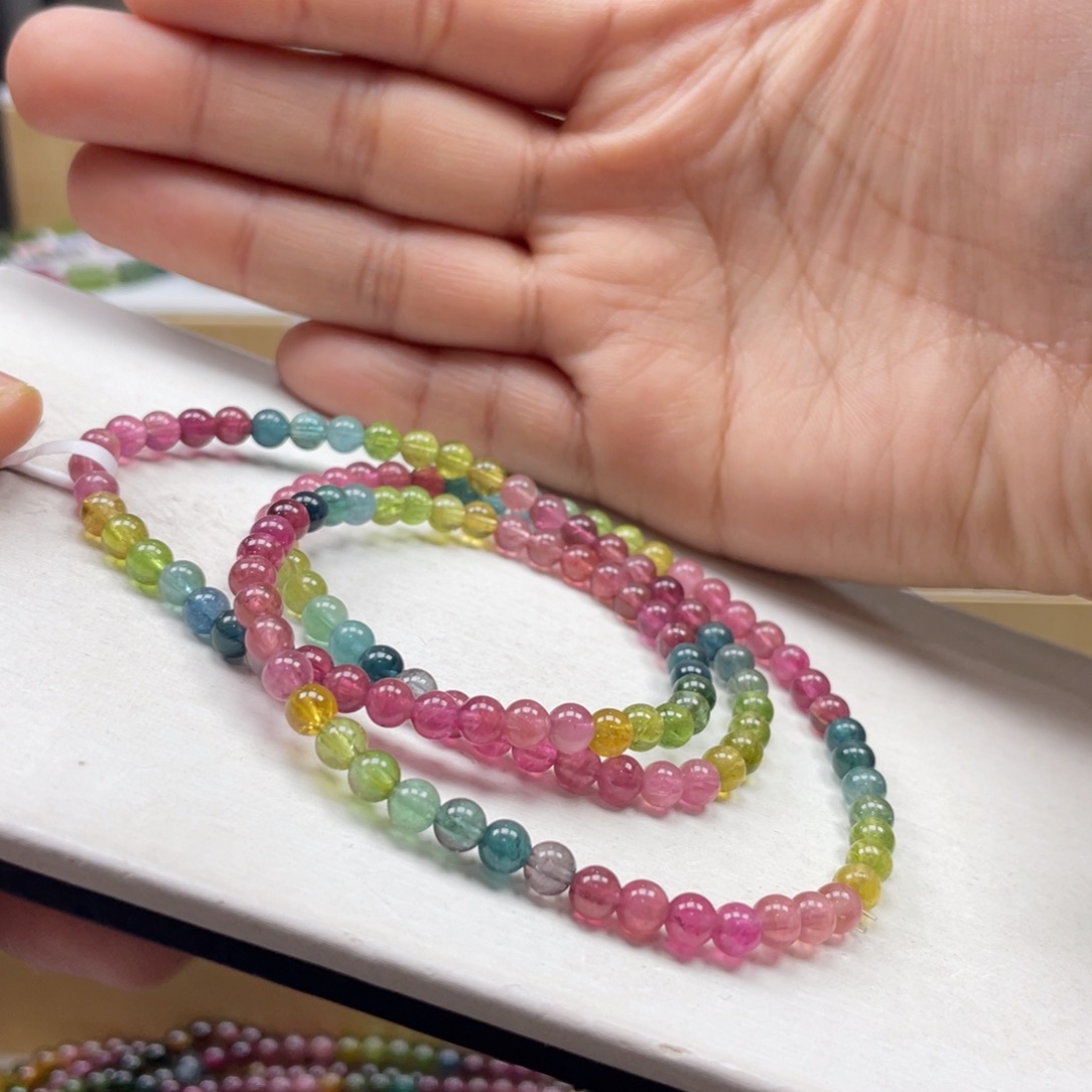 碧玺手串未镶嵌4.8mmmmmmmmmmmmmmmmmm