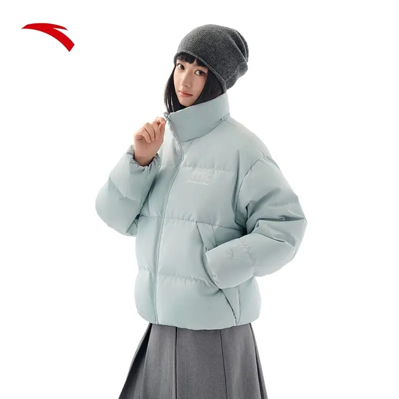 【服饰】安踏面包羽绒 | 无氟防泼水短羽绒服女立领面包服外套