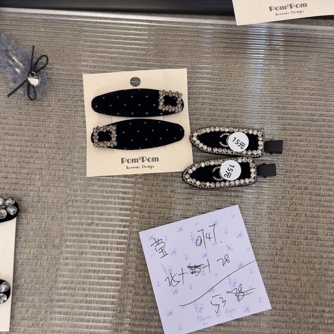 皮质铁合金发夹发夹