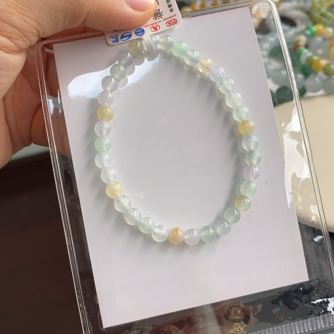 翡翠未镶嵌手链卡5