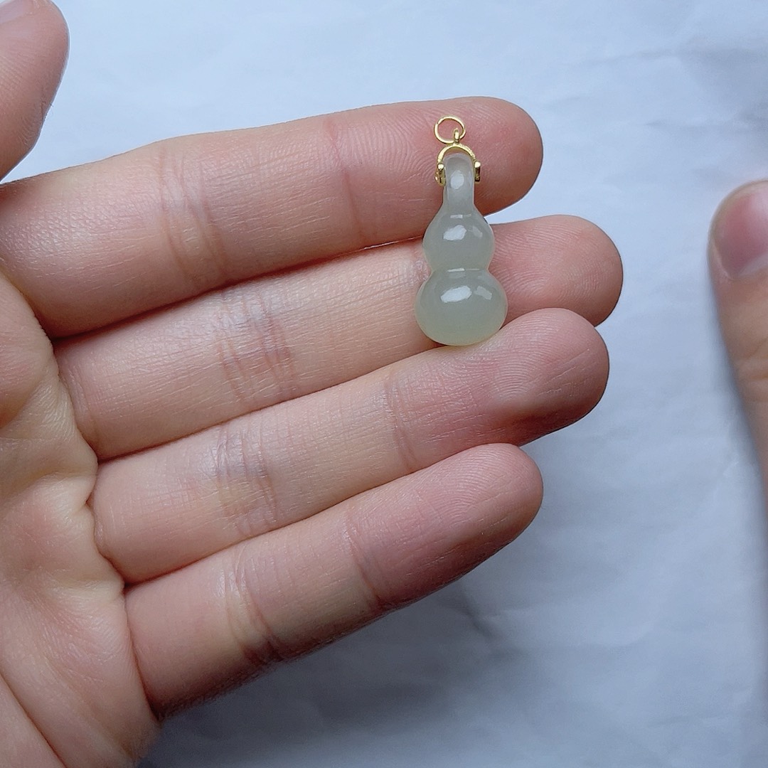 和田玉挂饰06银S925镶嵌