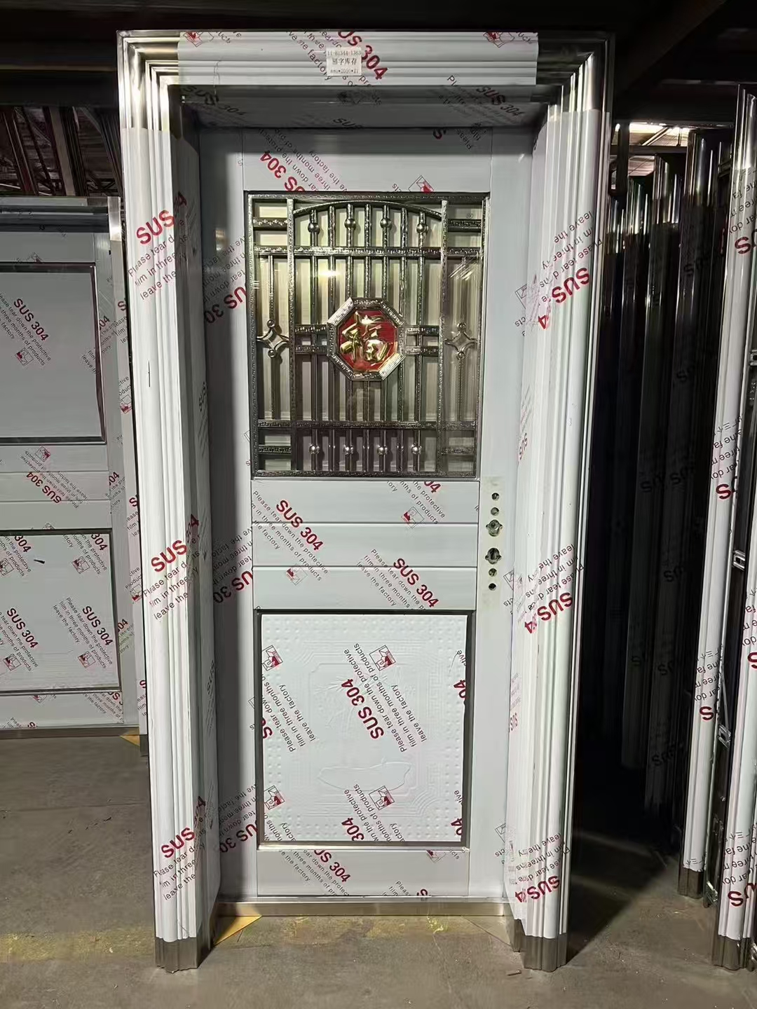 27墙体  加厚304不锈钢防盗门入户门防潮防晒适用于厨房阳台