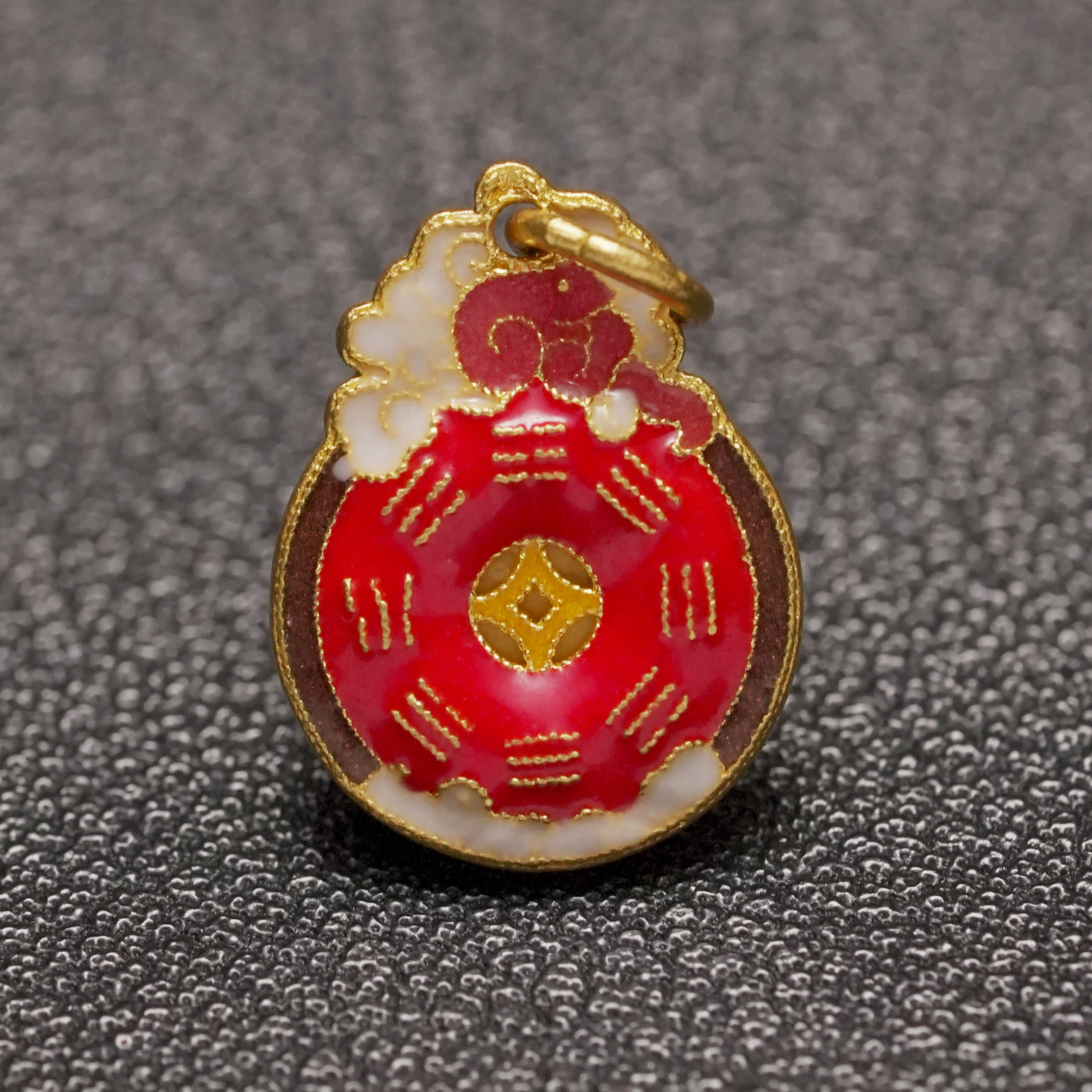 千禧黄金 祥云八卦太岁吊坠