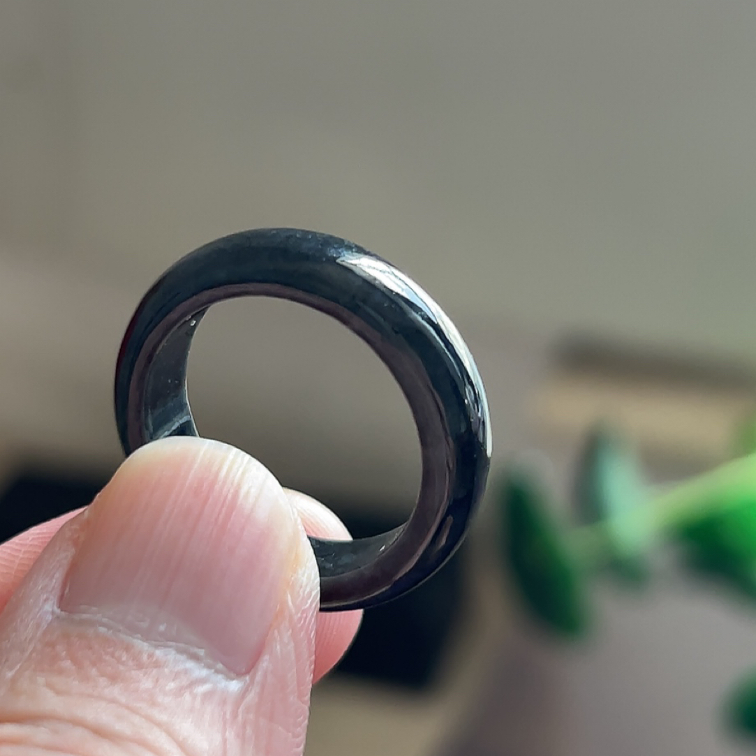 F08 来来 看看这乌鸡戒指 圈口 20 直径19mm