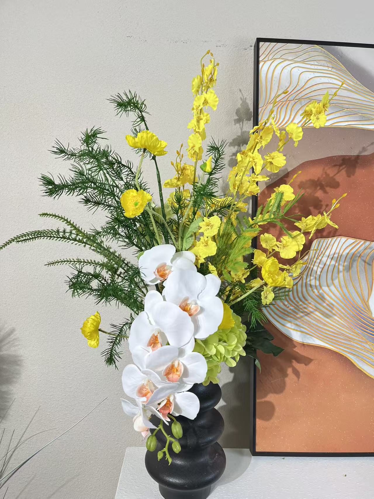 高品质蝴蝶兰仿真花温馨假花