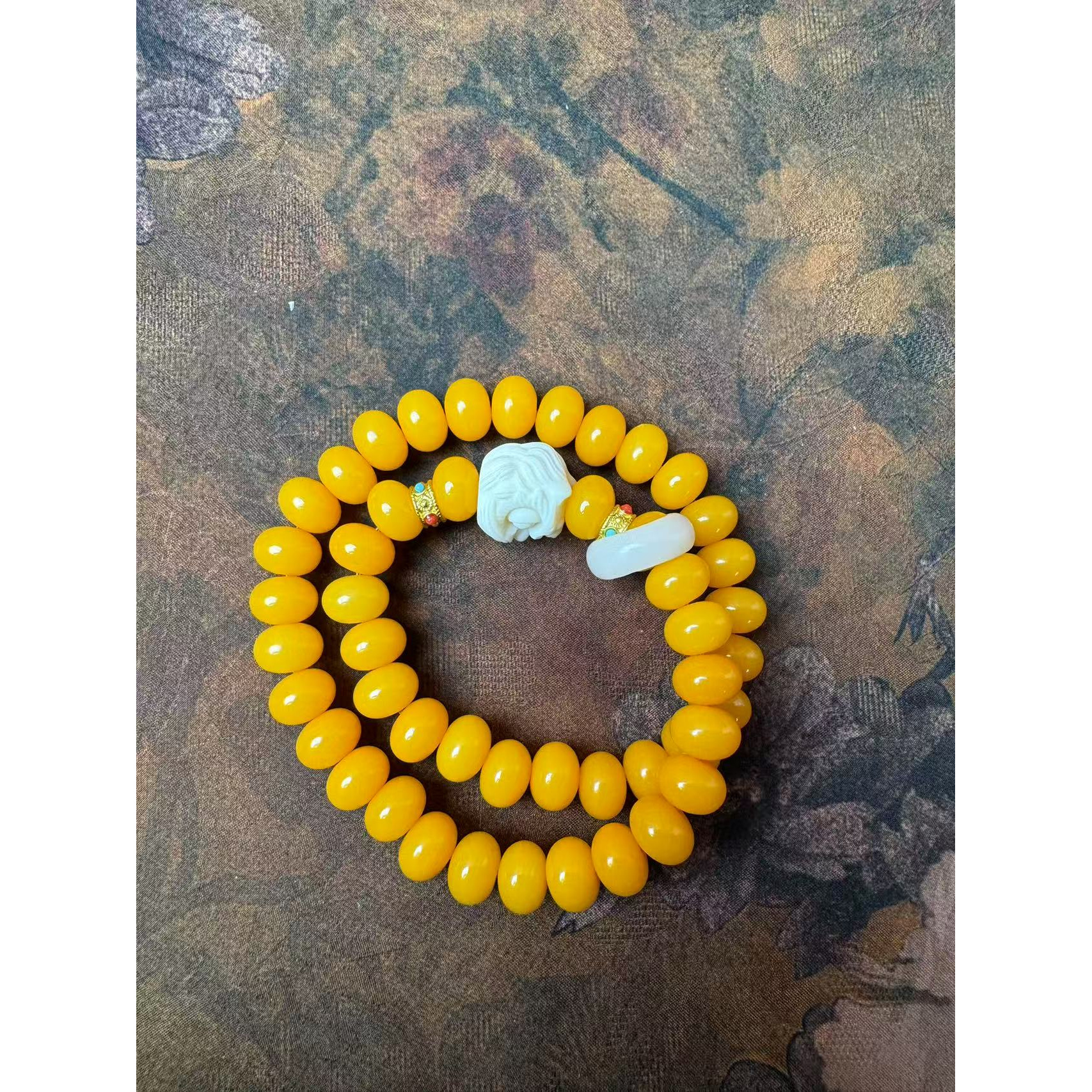 菩提1.1双圈手串 醒狮跑环 k198