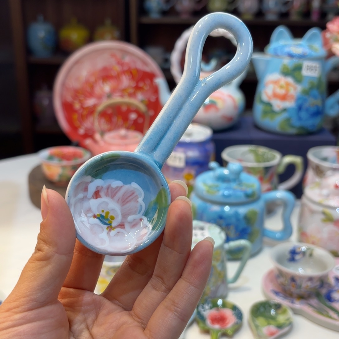 景德镇手绘高温釉下彩陶瓷茶具