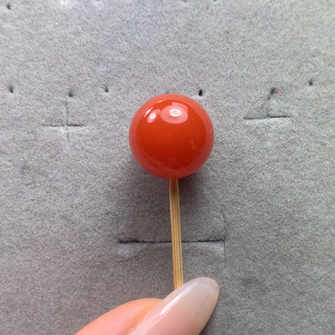 南红玛瑙珠子14.9m未镶嵌