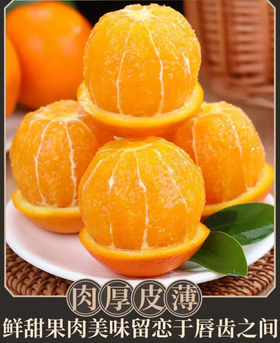 【华哥甄选】湖北兴山纽荷尔脐橙新鲜水果香甜多汁果园直发