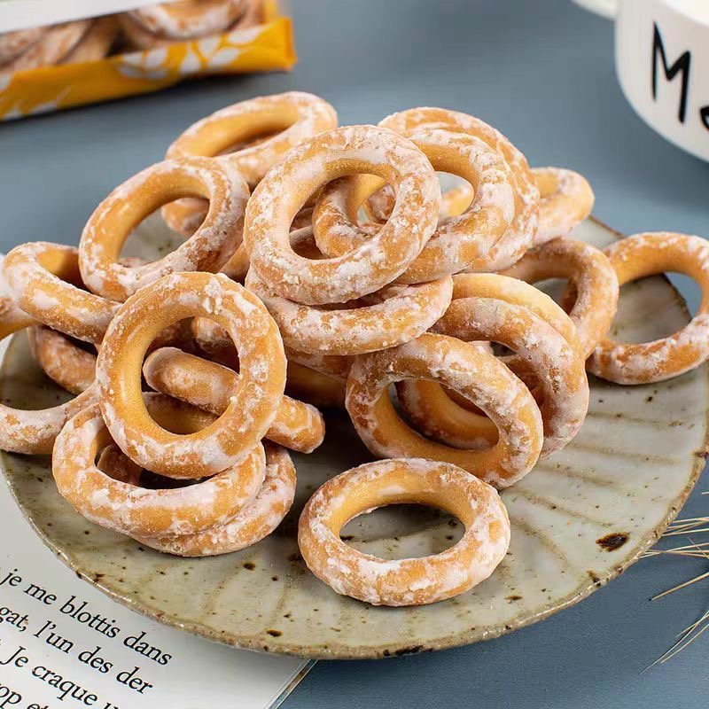 备用/俄罗斯进口涅夫斯基挂糖面包圈代餐粗粮早餐食品零食250g