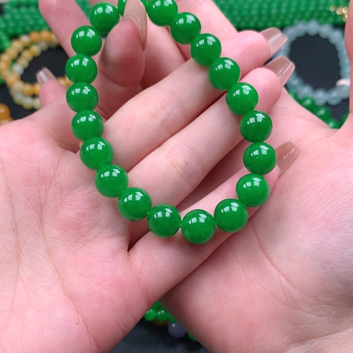 因***…缅料卡10手串 一物一证