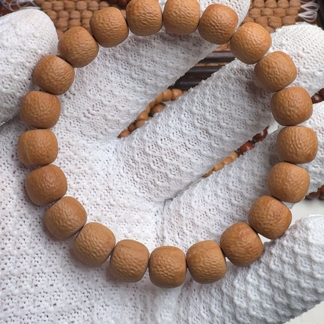 核桃手串/手链荔枝纹全品无暇，哑光