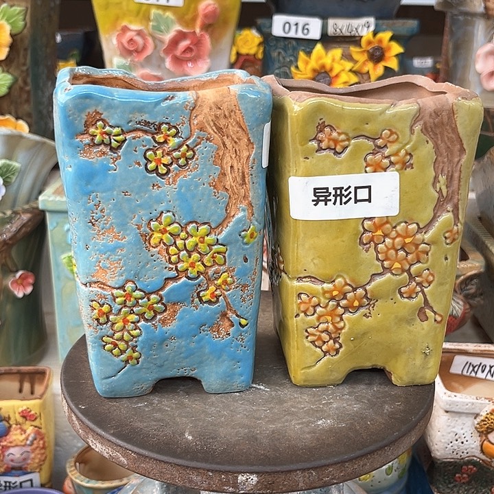 紫砂花盆粗陶材质多肉花盆