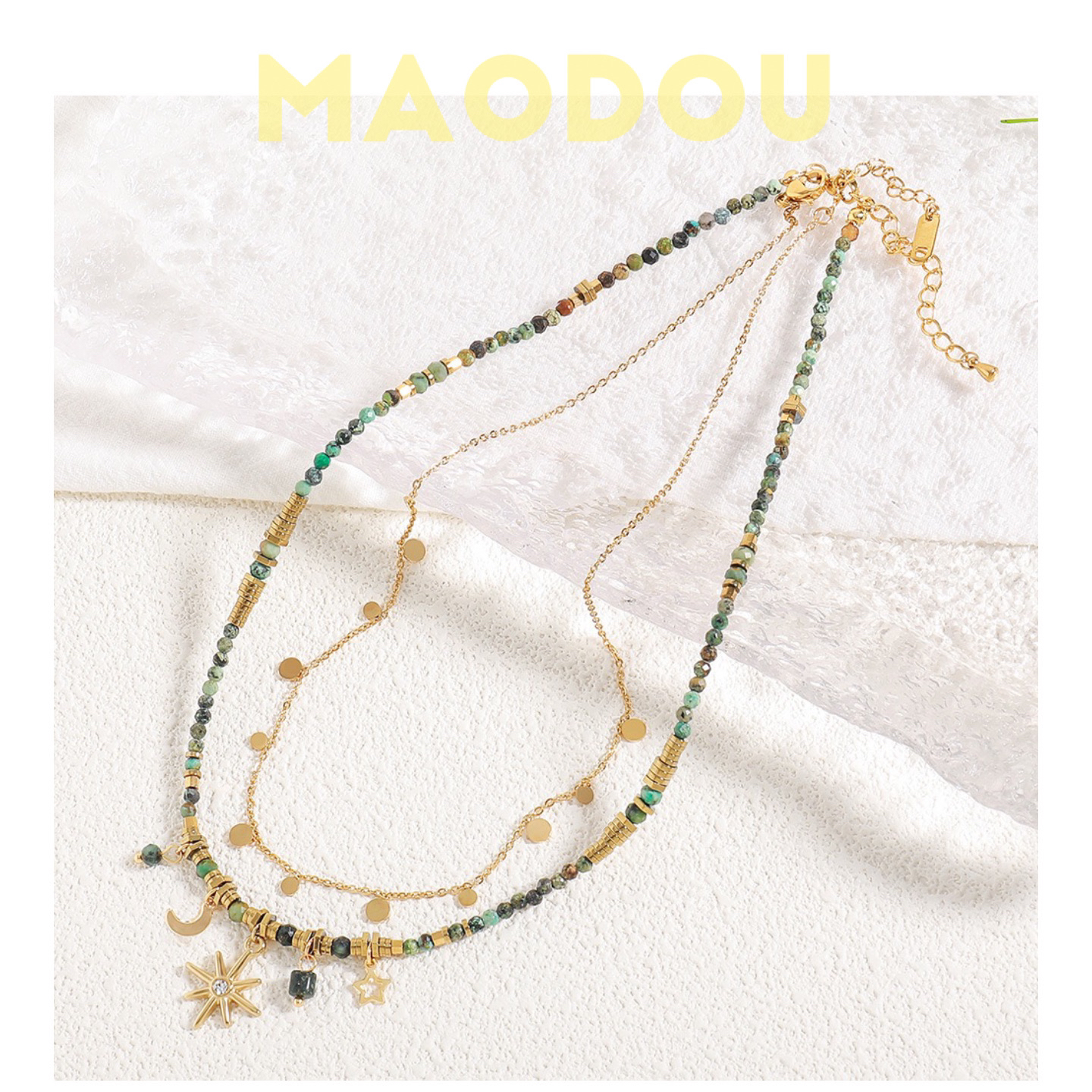 钛钢项链 【仲夏】波西米亚风手工复古小众项链