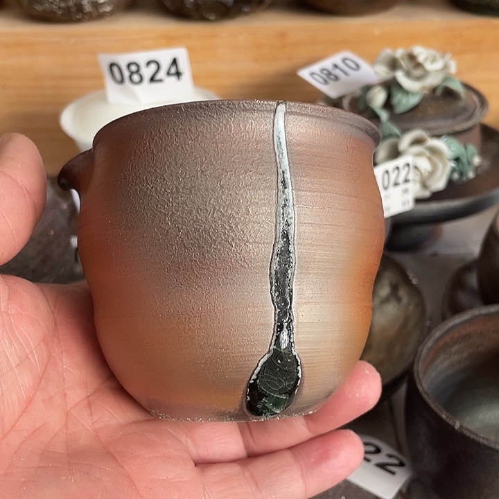 陶杯子柴烧纯手工800