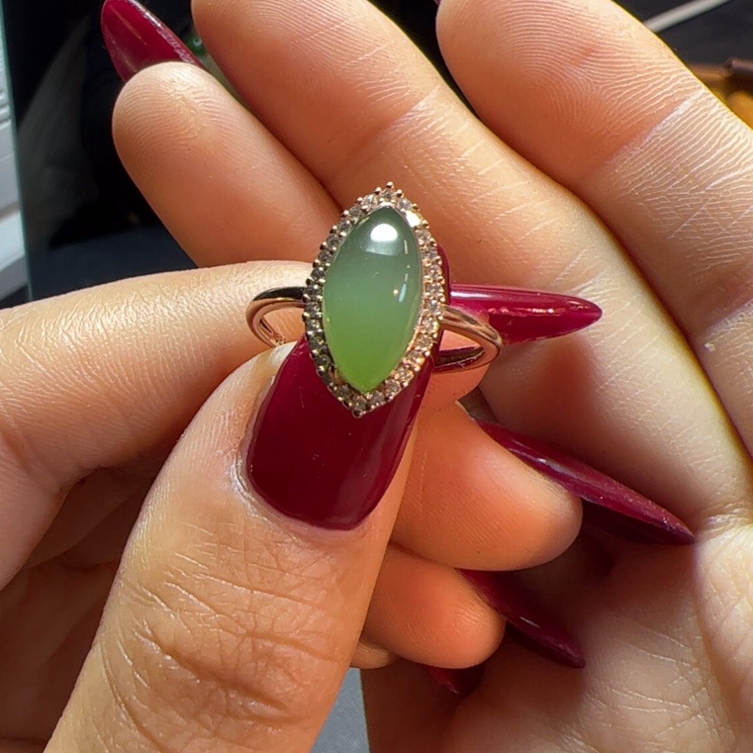 和田玉银S925镶嵌颈饰