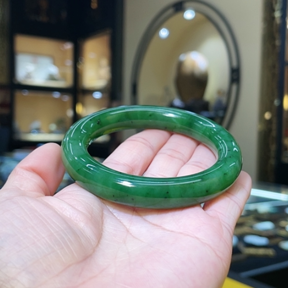 【闪购商品】和田玉手镯未镶嵌56#64.53g