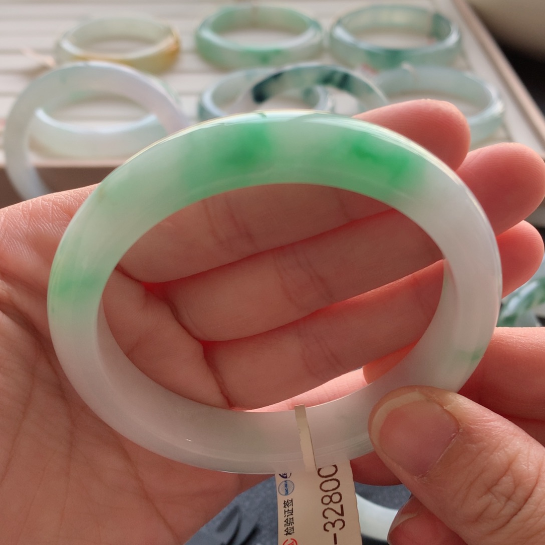 翡翠手镯未镶嵌15号-57.9