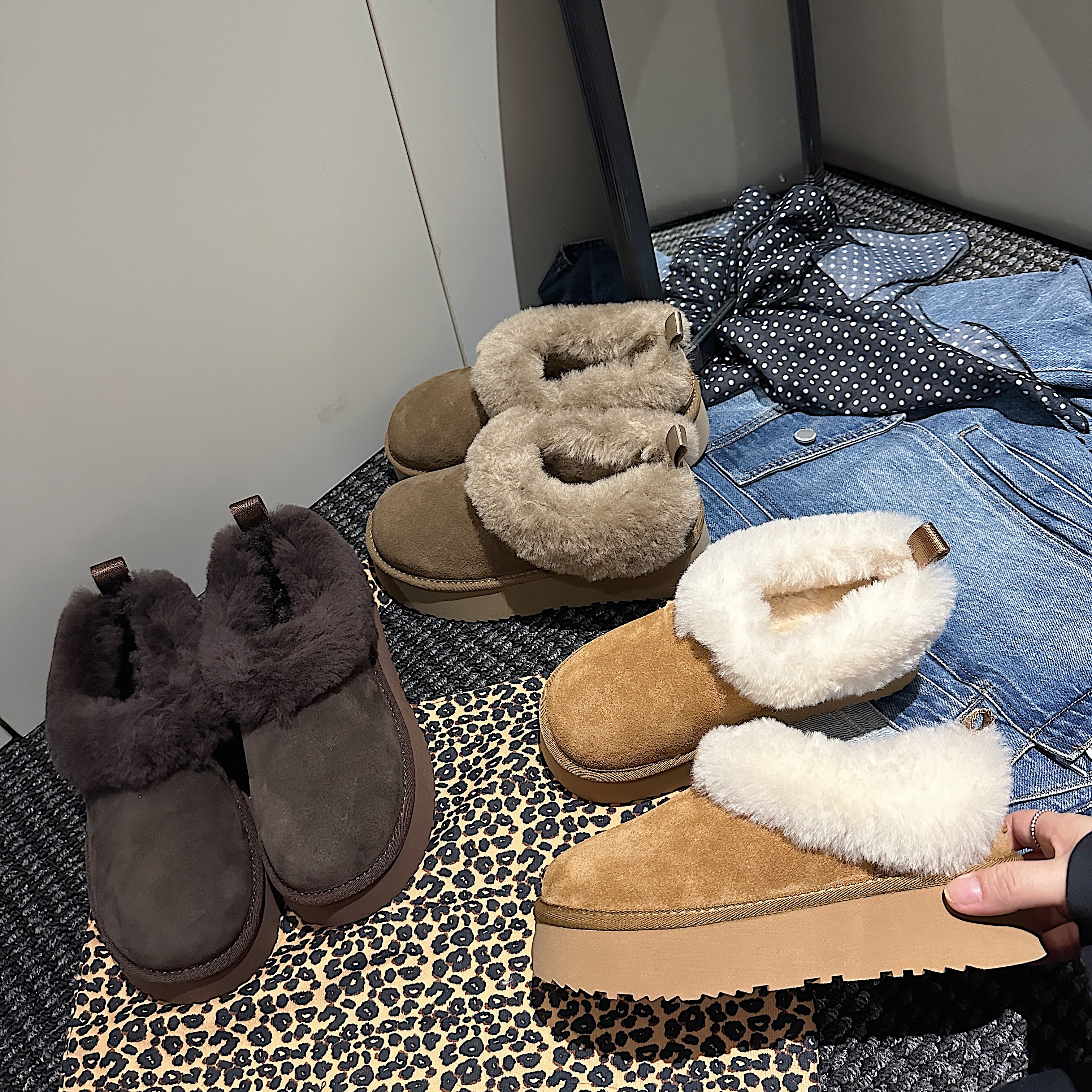 【淘女郎demi】TS靴子女厚底复加绒套脚保暖雪地靴MTD57870C-H