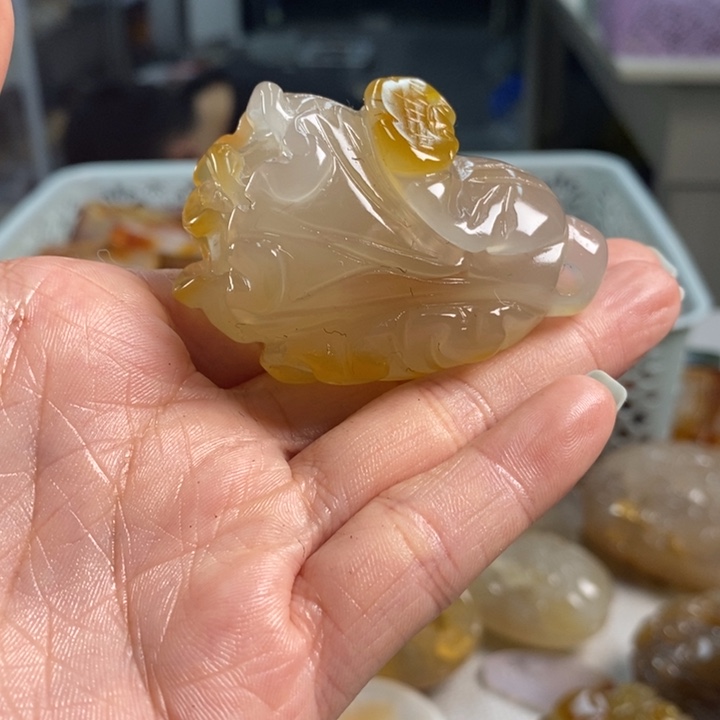 玛瑙/玉髓未镶嵌吊坠(不含链)宝*兜