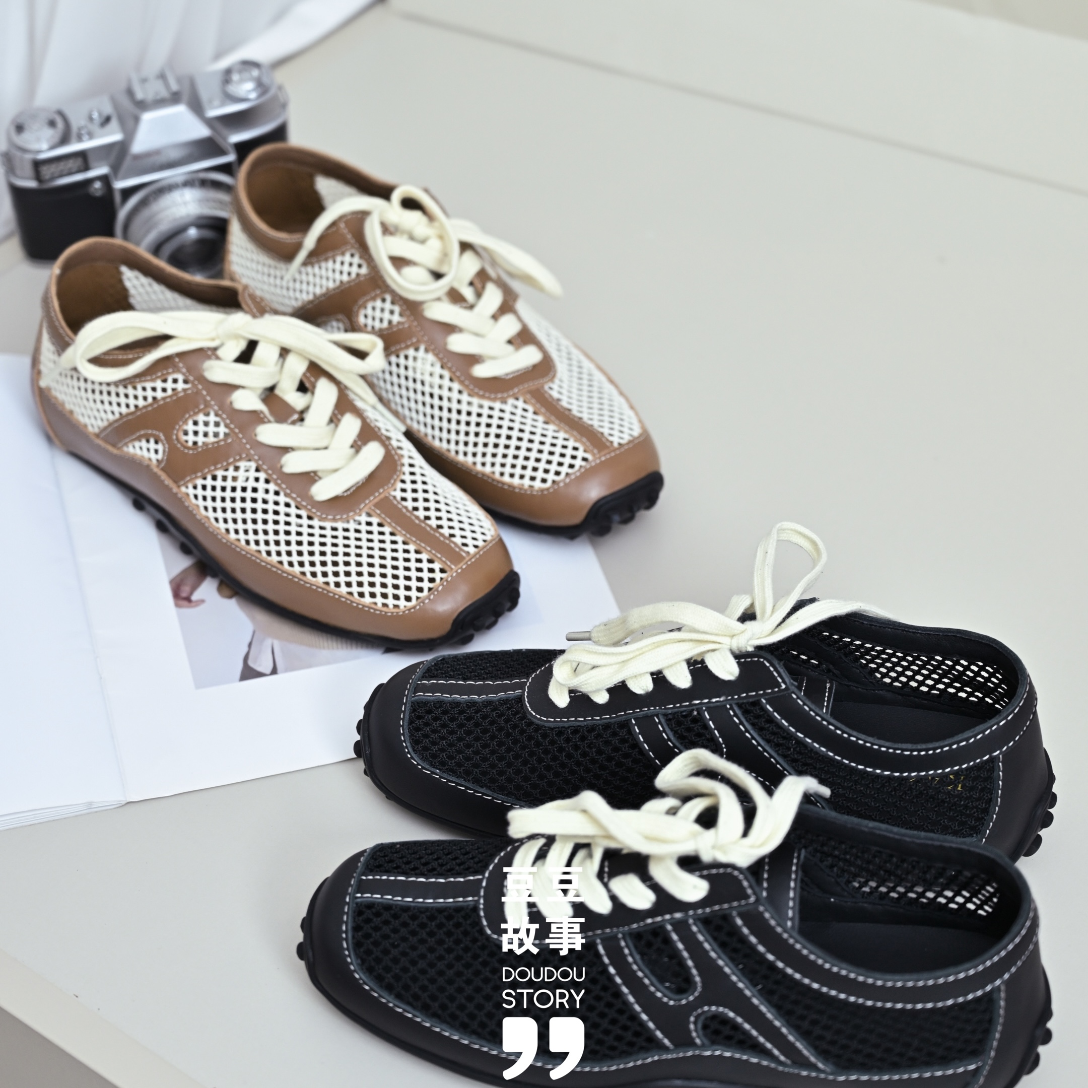 KAKA NUOYA卡卡诺亚  2398  时尚镂空网面德训单鞋