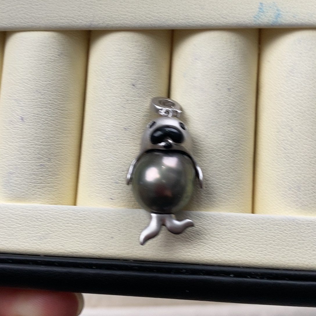 海水珍珠颈饰银S925镶嵌