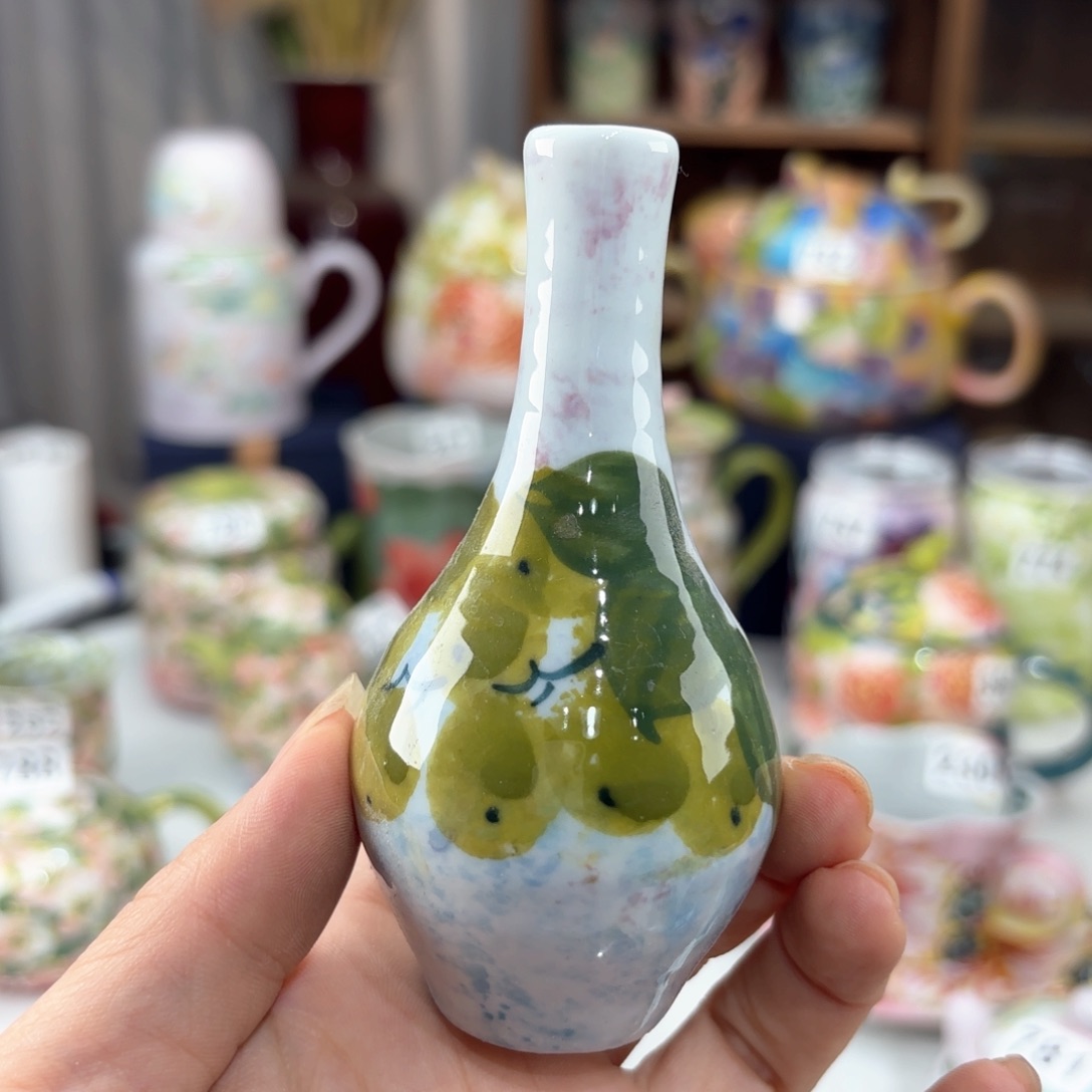景德镇手绘高温釉下彩陶瓷茶具