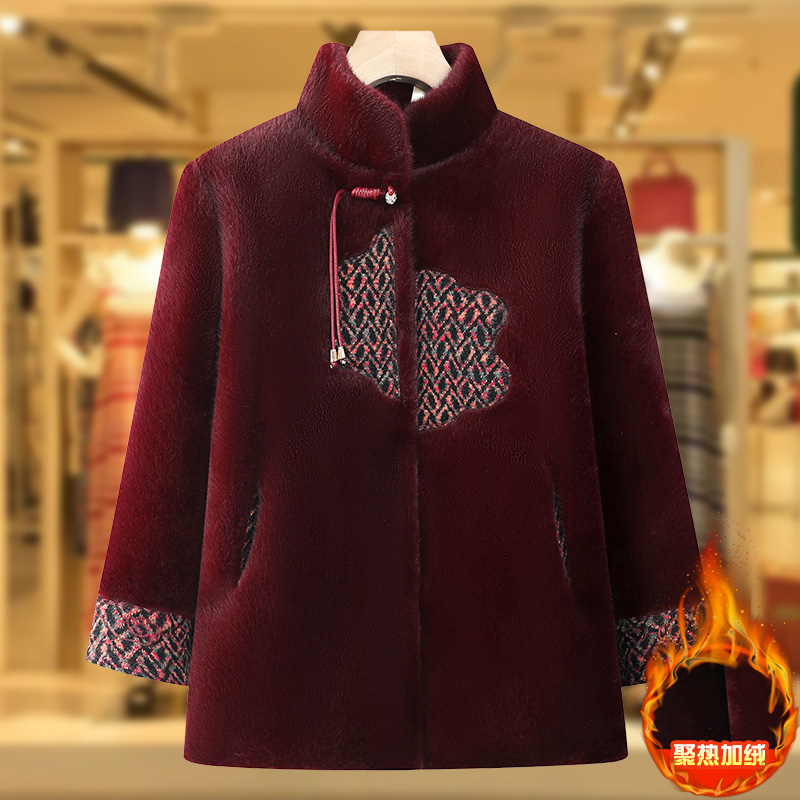 奶奶装冬季棉衣中老年人女装外套老太太冬装保暖棉服妈妈上衣服