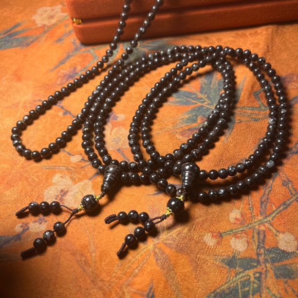 天然梅花玉108毛衣链多圈手串玉石——多样性发其一 6mm