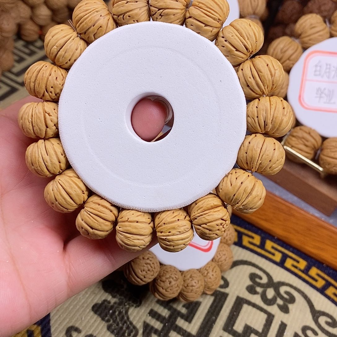 桃核手串許老树纽扣1.7