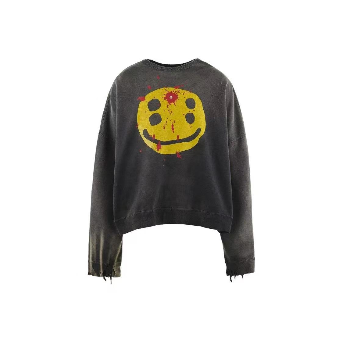 [TYL专属】Saint mxxxx cpfm套头笑脸长袖卫衣男女同款时尚潮牌