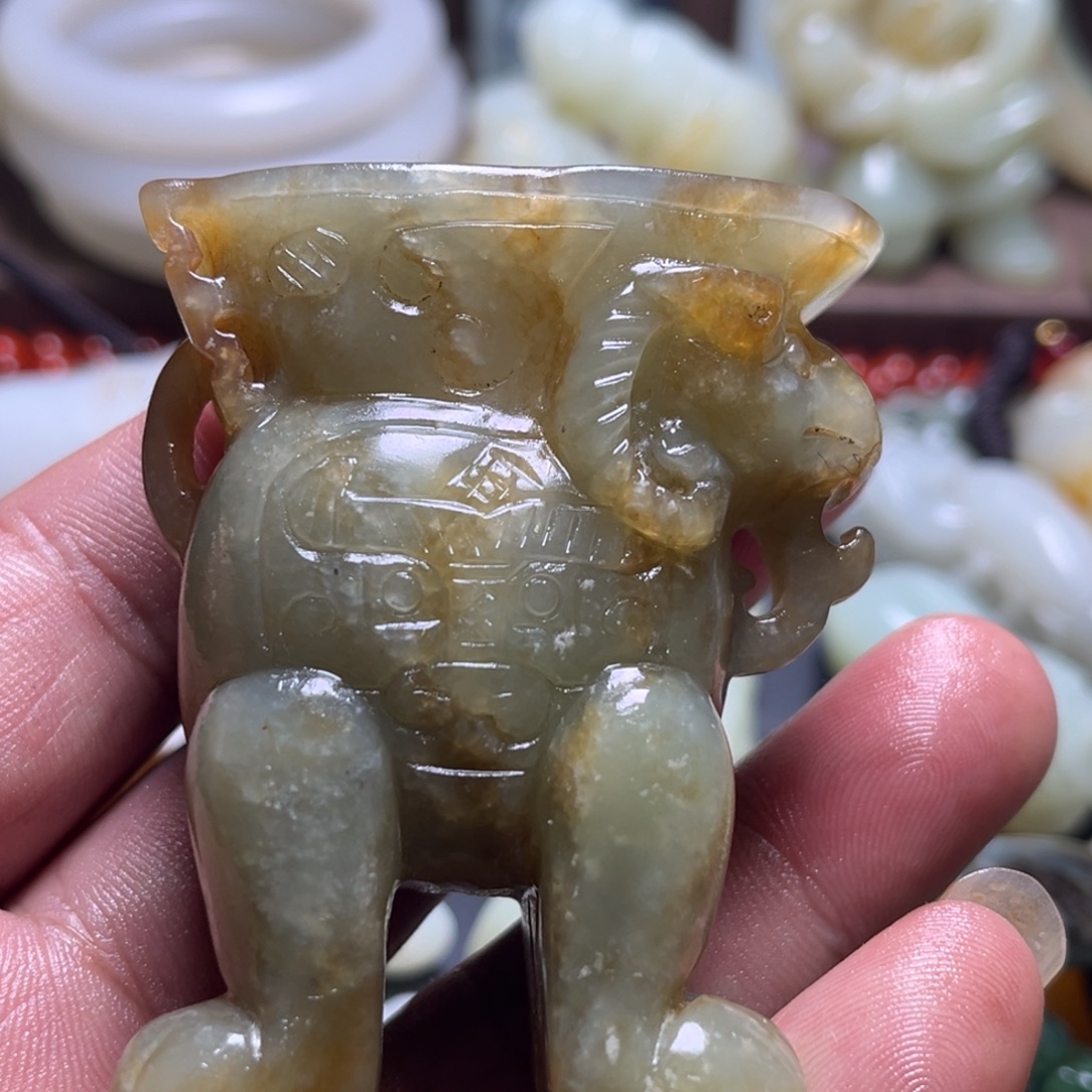 和田玉未镶嵌挂件