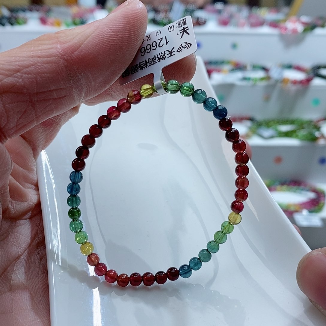 碧玺手链未镶嵌手链