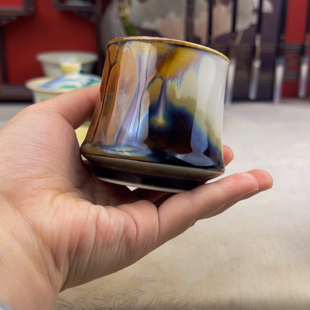 杯纯手工柴烧主人杯