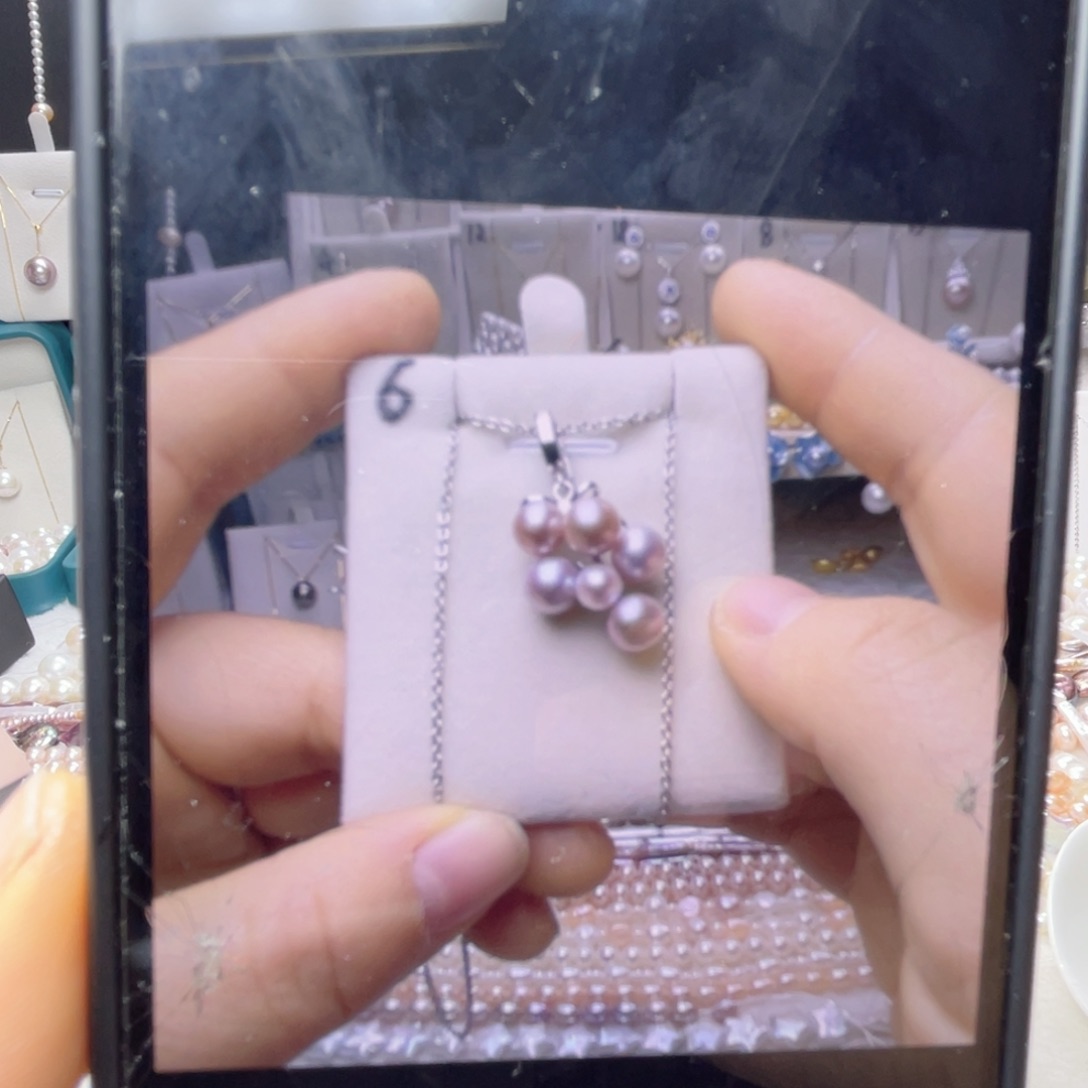 银S925镶嵌珍珠首饰淡水珍珠